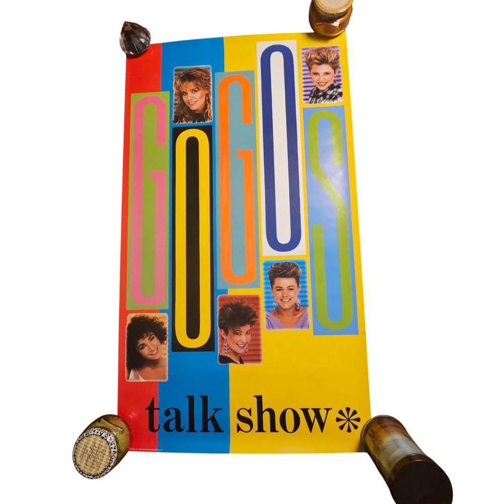 Go-Go's Talk Show Vintage 1984 Promo Album Record Poster 22x40 I.R.S. Records